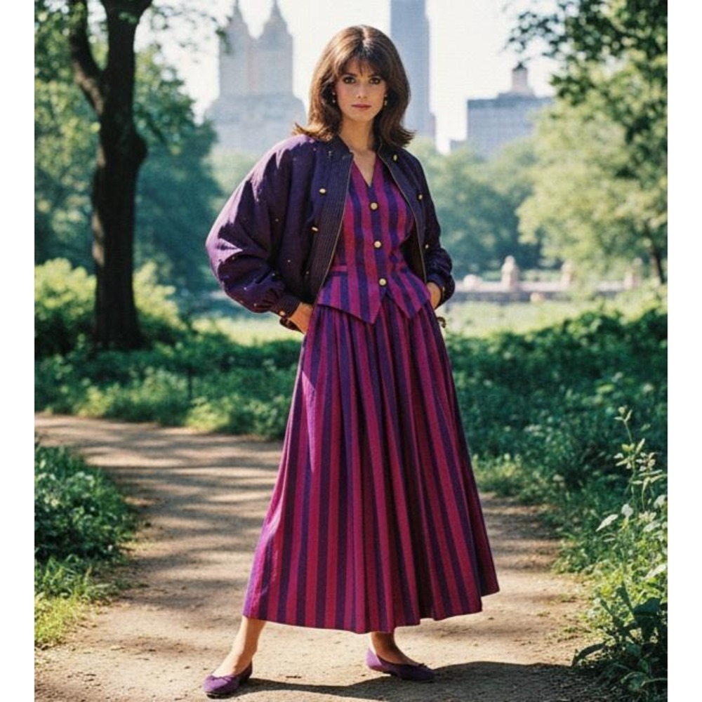 Ellen Tracy by Linda Allard 3-Piece Silk Ensemble, 1980s Designer Archive